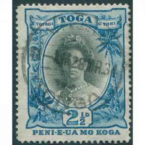 Tonga 1921 2½d black & blue SG58 used