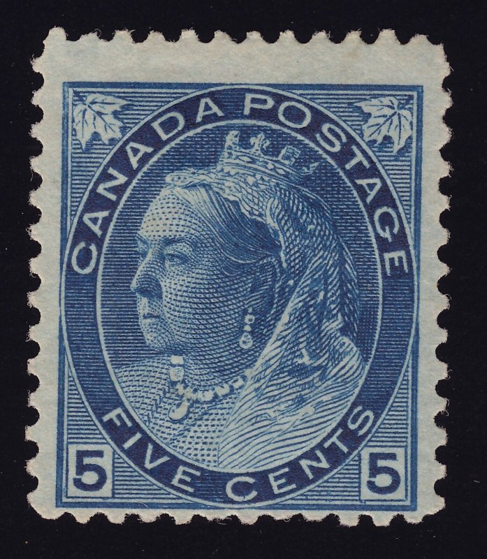 Canada Scott 79 Mint LH OG gum dist 1899  5c Blue Lot AB6013 bhmstamps