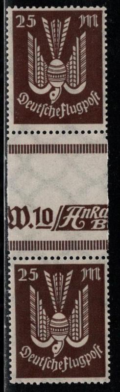 Germany Scott # C17, gutter pair, mint nh, se-tenant, Mi# 265ZS