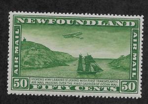 Newfoundland C10 VF MH Watermarked Airmail