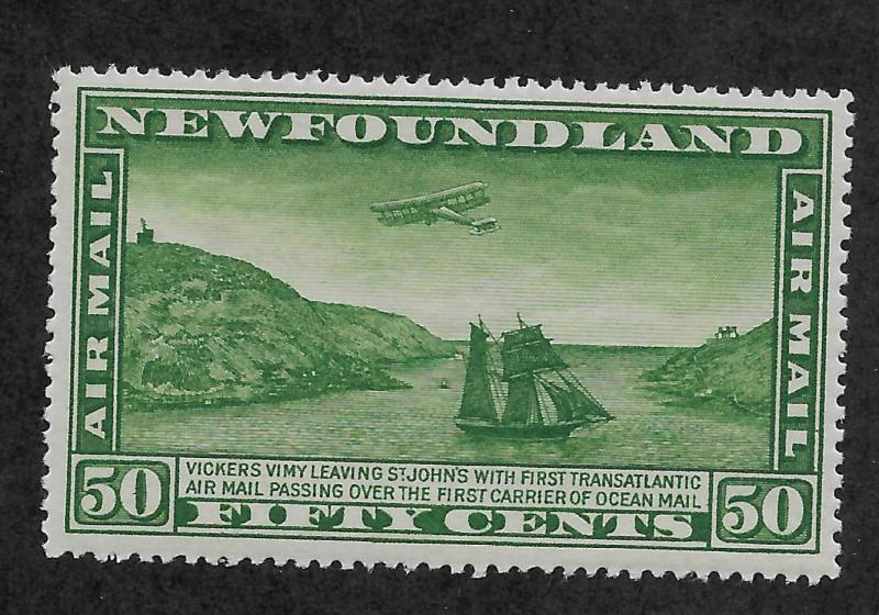 Newfoundland C10 VF MH Watermarked Airmail