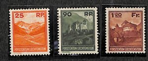 Liechtenstein 1933, Definitives 3v, MNH