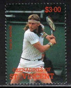 St. Vincent Grenadines #620 ~ Tennis Player ~ MNH (1988)