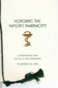USPS 1st Day Ceremony Program #1473 C1 Pharmacy American Pharmaceutical Assn.