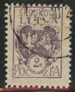 CENTRAL LITHUANIA  Scott 5 Used 1921