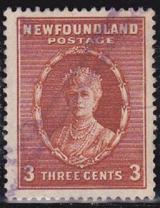 Newfoundland 1932 SC #187 Queen Mary 3c Used.