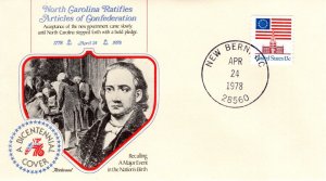 NORTH CAROLINA RATIFIES ARTICLES, NEW BERN, NC 1978  FDC17154