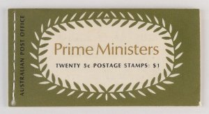 AUSTRALIA 1969 Prime Ministers $1 booklet V69/3. MNH **. SG SB45. Pfr B132Bf.