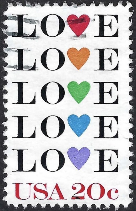 United States #2072 20¢ Love (1984). Used.