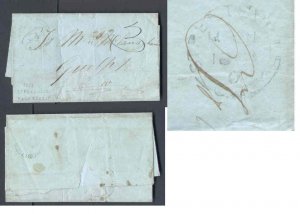 Canada-covers #9853 - Stampless-Streetsville,CW basal O -1853-