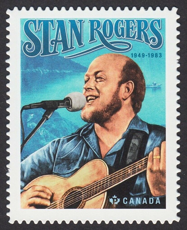 DIE CUT = STAN ROGERS = FOLK ARTIST, SINGER-SONGWRITER = Single  MNH Canada 2021