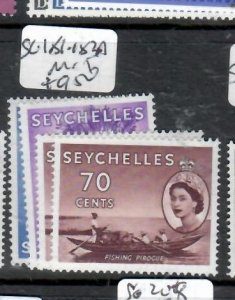 SEYCHELLES QEII   SG 181-183A      MOG     PP1120H