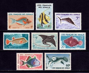 Somali Coast - Scott #275-282 - MNH - See description - SCV $24