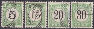 Netherlands Antilles #J2, J5-6, J8  F-VF Used CV $48.00 (Z4560)