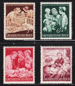 Germany Scott B253-56 complete set F to VF mint OG NH & VLH.