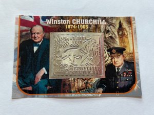 Winston Churchill 2023 year 6 blocks Foil. Silver perforated  NEW MNH**