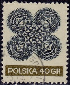 Poland - 1971 - Scott #1823 - used - Folk Art Paper Cut-out
