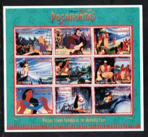 Guyana Disney Pocahontis 2985 Souvenir Sheet MNH  VF S5158