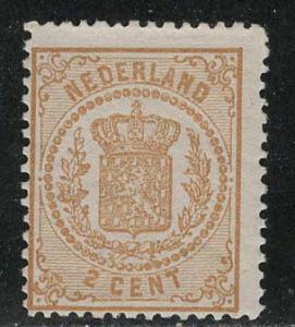 Netherlands Scott # 21, mint nh, perf 13.25