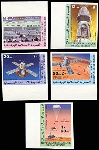 Mauritania 352-353,C173-C175, MNH imperf., Viking I Mars Mission