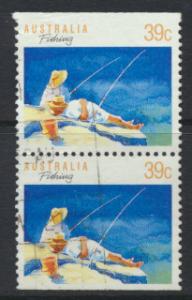 Australia SG 1179b  SC# 1109b  Fishing pair Used / FU  see details