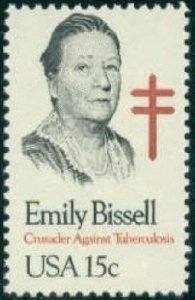 1823 Emily Bissell F-VF MNH single