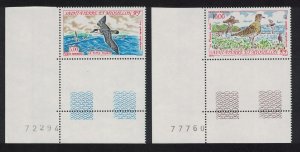 St. Pierre and Miquelon Shearwater Plover Migratory Birds 2v Corners 1993