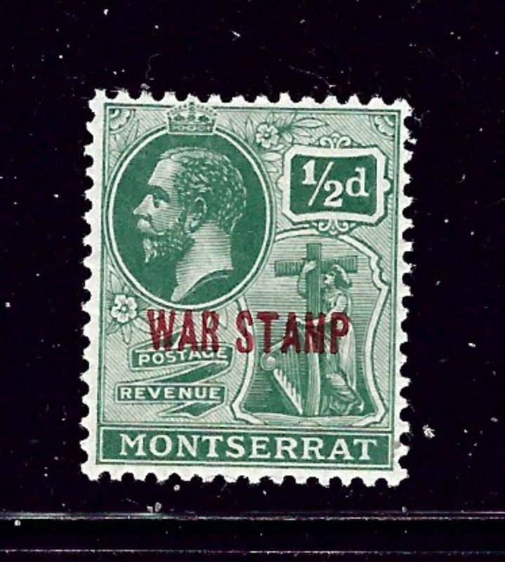 Montserrat MR1 MH 1917 overprint