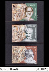 INDIA - 2002 SOCIAL REFORMERS SCOTT#1967-1969  3V - MINT NH