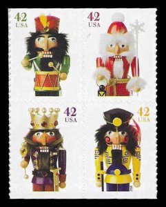 PCBstamps  US #4360/4363a Block $1.68(4x42c)Holiday Nutcrackers, MNH, (17)