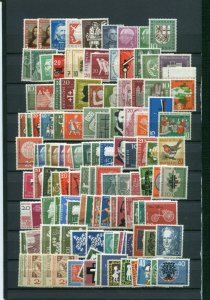 GERMANY BRD FRG 1950-1970 LOT WITH BETTER ISSUES + GOOD SHEET MARGINS ALL MNH