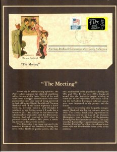 Norman Rockwell e The Meeting P.T.A. S.C.# 1463  Cover Insert 11X9 1/2