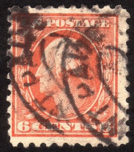 1916, US 6c, Washington, Used, Sc 468