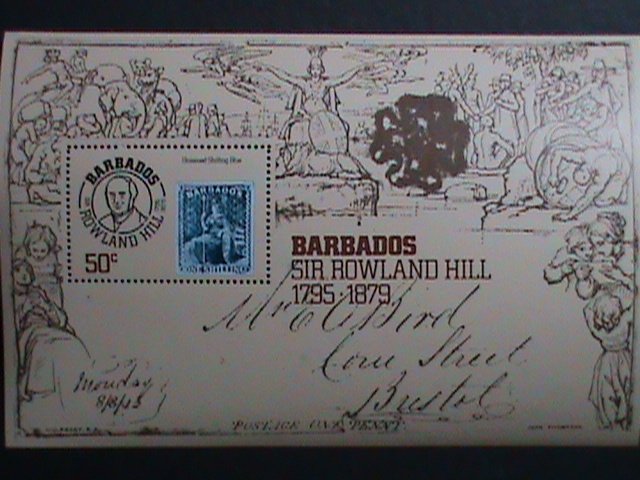 BARBADOS-1979-CENTENARY-DEATH OF SIR ROWLAND HILL MNH-S/S-VERY FINE