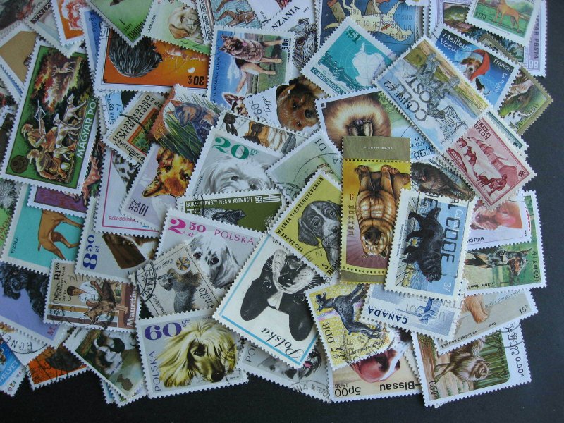 Topical hoard breakup 200 Dogs. Mixed condition, few duplicates