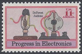 C86 11c US Air Mail Electronics Progress 1973 Mint NH