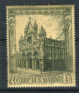 SAN MARINO; 1968 early Gothic Cathedrals issue fine Mint hinged value