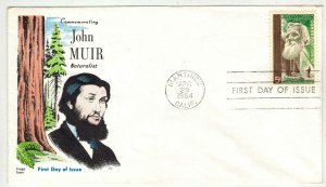 1964 JOHN MUIR NATURALIST CALIFORNIA 1245 Fluegel Fantastic Multicolor Design