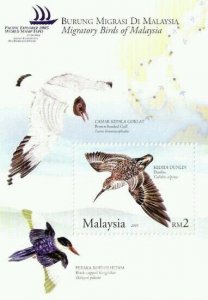 *FREE SHIP Migratory Birds Of Malaysia 2005 Kingfisher Wildlife (ms o/p) MNH