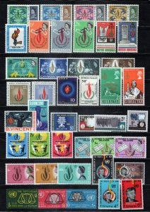 Human Rights Stamp Collection MNH Children Flames Hands ZAYIX 0324M0100