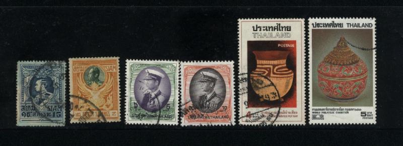 Thailand 6 different  used PD