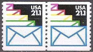 #2150, Pair.  \Sealed Envelopes\  MNH,  .21.1 cent