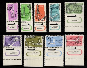 ISRAEL Scott c18-c26 MNH** complete airmail set with tabs 1960-1961