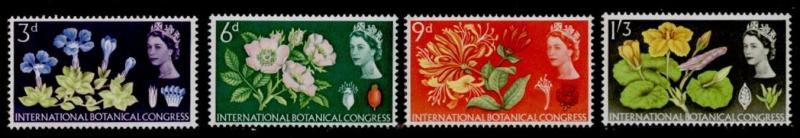 Great Britain 414-7 MNH Flowers, Botanical Congress