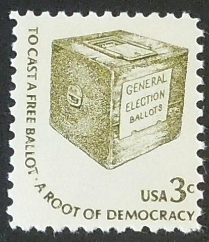 1977 3c Cast a Free Ballot Scott 1584 Mint NH