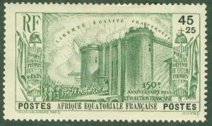 FRENCH EQUATORIAL AFRICA B4 MH (RL) 2556 CV $16.00 BIN $7.75