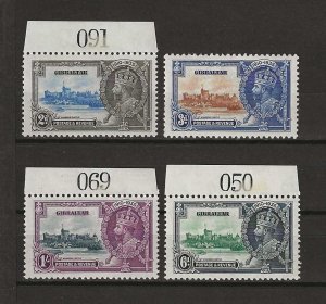 GIBRALTAR 1935 SG 114/7 MNH