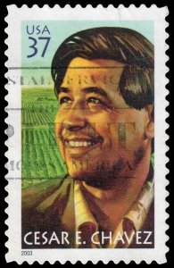 United States - Scott 3781 - Used - Damaged Perforation Tooth