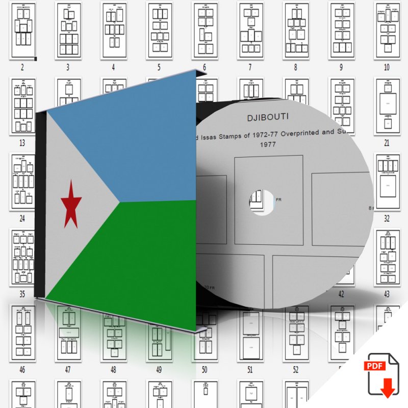 DJIBOUTI STAMP ALBUM PAGES 1972-2006 (163 PDF digital pages)