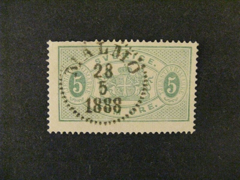 Sweden #O3 used short perfs a21.9 3242